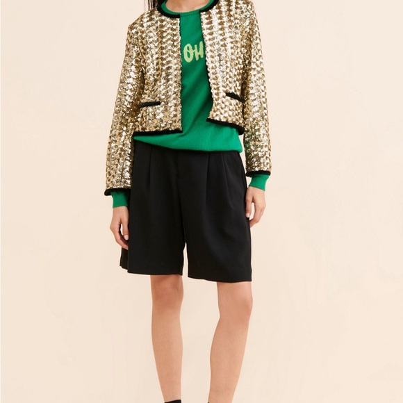 Hutch Pepper Gold Sequin Women's Jacket - Picture 2 of 6